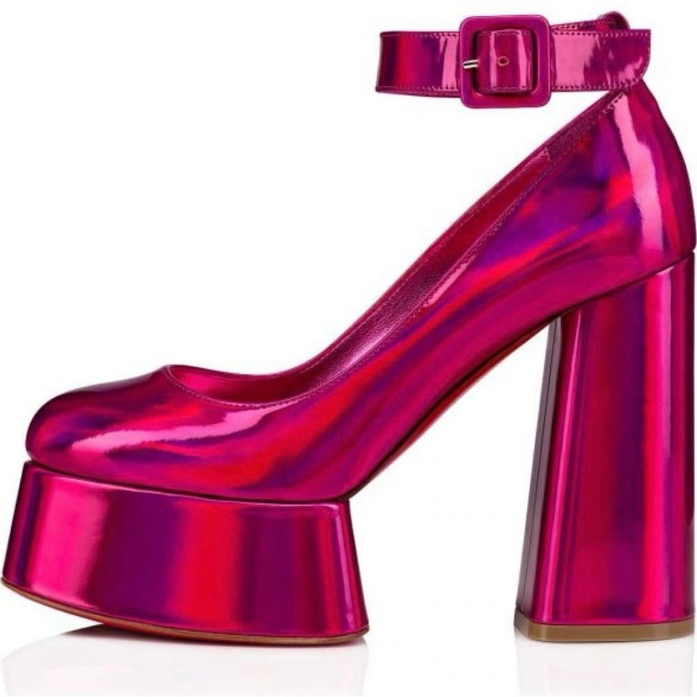 Christian Louboutin Heels 37 Yazefir 130 $1,200 Sold Out Hot Pink Barbie